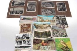 Album and large collection of loose postcards