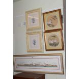 Collection of furnishing pictures including Dick Labonte signed print