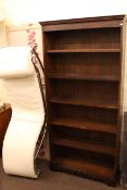 Oak finish bookcase,