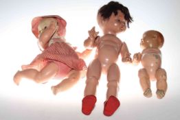 Three mid 20th Century dolls