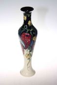 Large Moorcroft grape and vine vase,
