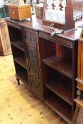 Late Victorian mahogany bookcase in the Aesthetic taste, 140.