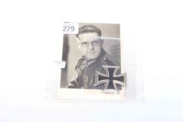 WWII 1st Class Iron Cross and photograph