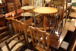 Mahogany extending dining table with leaf,