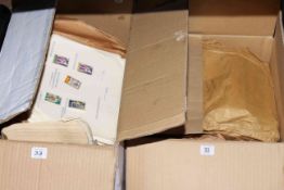 Two boxes of stamps