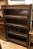Gunn four-height stacking bookcase, bottom section without glass, 86.