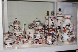Collection of Masons 'Mandalay' and 'Mandarin' lamps, vases, tea and coffee pots, jugs,