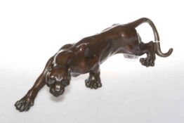 Bronze of a tiger,