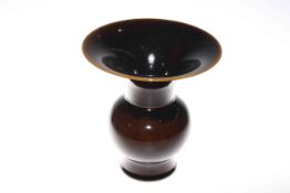 Chinese brown glazed vase,