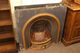 Two cast iron fireplaces