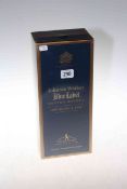 Boxed bottle of Johnnie Walker Blue Label scotch whisky