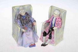 Pair Royal Doulton figures,