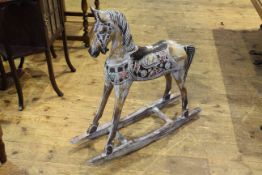 Small painted rocking horse