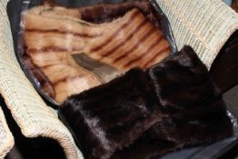 Mink stole and two other soles