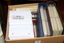 Large collection of Post Office cards and five postcard albums