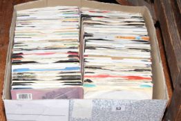 Box of 45rpm records