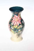 Moorcroft Pottery flower decorated vase