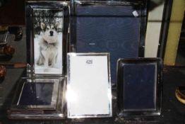 Collection of six silver mounted photograph frames