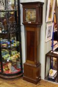 Mahogany eight day longcase clock having square brass dial, signed Robert Williamson,