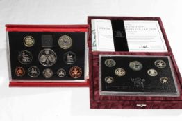 Two Royal Mint proof coin collections,