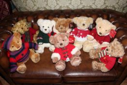 Eight Harrods Year Bears 2004-2010 and 2013