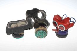 Collection of gas masks