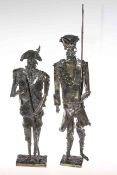 Kenneth Rowden metalwork models of military soldiers