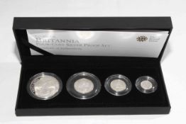 Royal MInt Britannia Collection four-coin silver proof set,