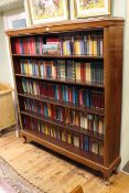 Early 20th Century mahogany open bookcase with four adjustable shelves,
