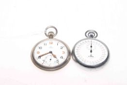 WWII Omega military pocket watch and a stopwatch (2)