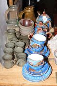 Oriental eggshell tea service, Studio pottery, World Cup 66 souvenir programme,