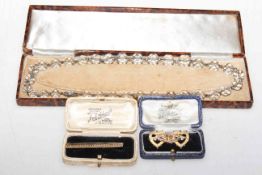 9 carat gold Queen Victoria Diamond Jubilee brooch,