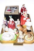 Royal Doulton figures, Royal Worcester QEII, other ornaments,