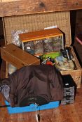Collection of fly fishing tackle and accessories