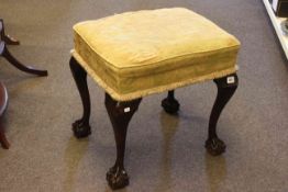 Chippendale style ball and claw leg stool