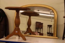 Victorian style gilt framed overmantel mirror,