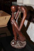 African wood carving 'The Thinker'