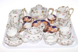 Limoges tea set, Aynsley cups and saucers,