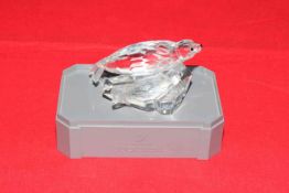 Swarovski seal and cub with plinth