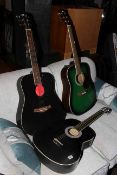 Three acoustic guitars, Westfield,