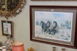 DM & EM Alderson, Horse Study, watercolour, signed and dated 1974 lower right, 22cm by 19cm,