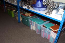 Nine boxes of various books including Jennings, Just William,