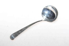 George III silver sauce ladle,