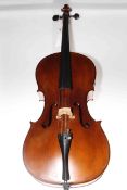 German cello imported by Harrison of Huddersfield with bag