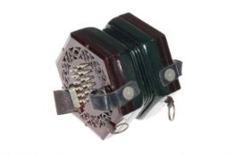 Concertina in leather case