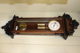 A GOOD GUSTAV BECKER ROSEWOOD CASED VIENNA PATTERN WALL CLOCK, LATE 19TH CENTURY,