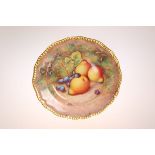 A PAIR OF ROYAL WORCESTER FRUIT-PAINTED PLATES, painted by Telford,