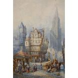 HENRY SCHAFER (1854-1915), COUTANCES, NORMANDY; AND CHARTRES, A PAIR, each signed and titled,