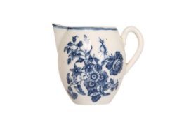 A CAUGHLEY PORCELAIN ROBIN'S BEAK JUG, LATE 18th CENTURY, painted in the Three Flowers pattern,