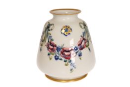 WILLIAM MOORCROFT FOR JAMES MACINTYRE & CO A VASE IN THE EIGHTEENTH CENTURY PATTERN,